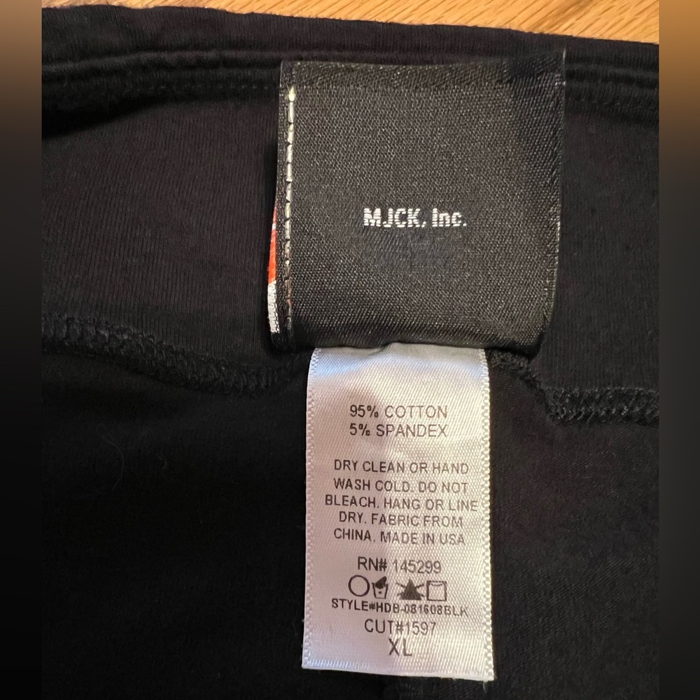 Harley-Davidson® Embellished Logo ‘Spelled Out’ on Black Leggings- XL- 💎 - Picture 4 of 10